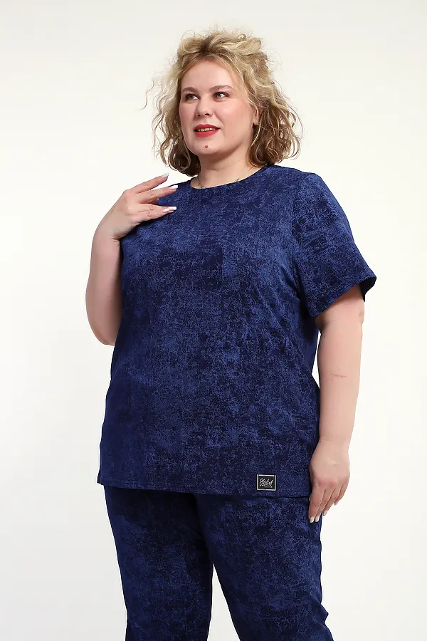 Костюм с брюками с брюками КЖ-009 НАТАЛИ, синий - фото 2