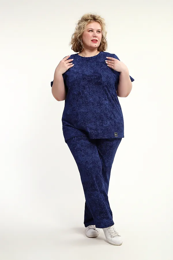Костюм с брюками с брюками КЖ-009 НАТАЛИ, синий - фото 2