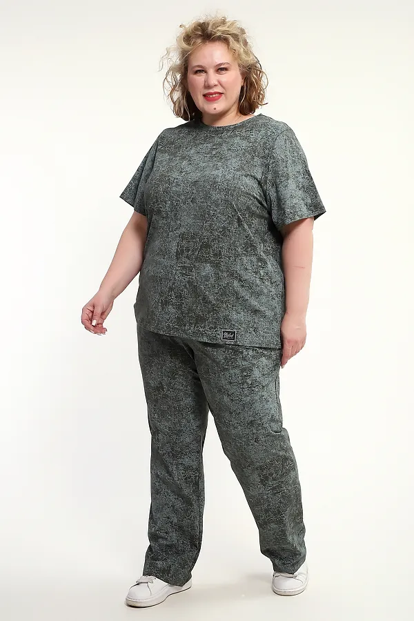 Костюм с брюками с брюками КЖ-009 НАТАЛИ, зеленый - фото 2