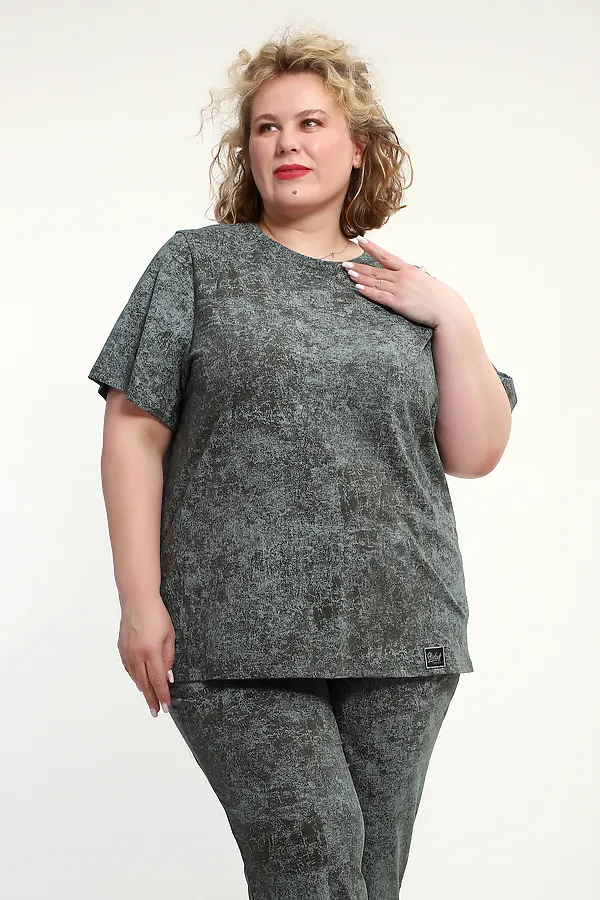 Костюм с брюками с брюками КЖ-009 НАТАЛИ, зеленый - фото 2