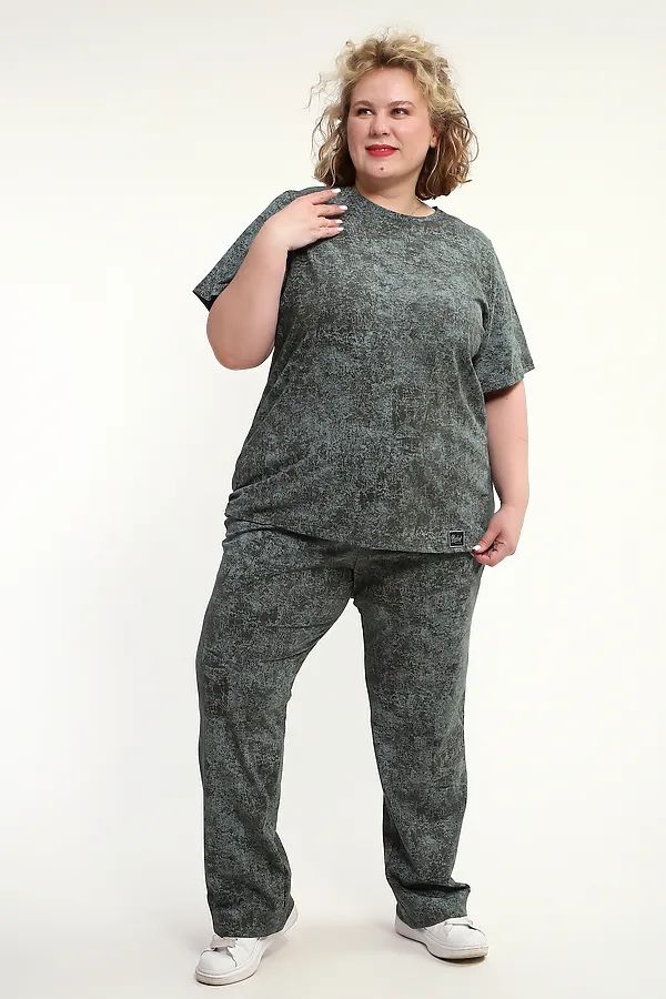 Костюм с брюками с брюками КЖ-009 НАТАЛИ, зеленый - фото 2