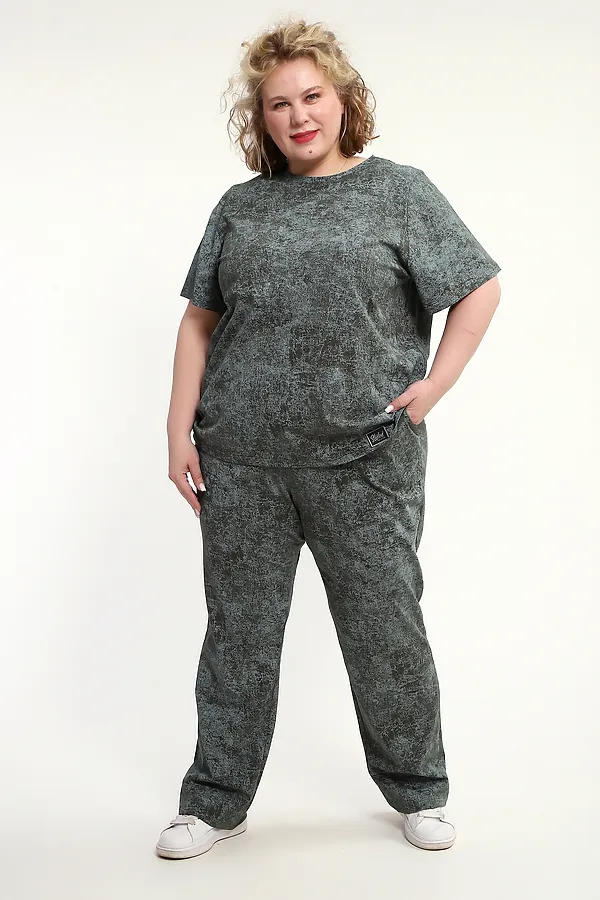 Костюм с брюками с брюками КЖ-009 НАТАЛИ, зеленый - фото 2