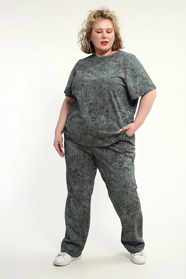 Костюм с брюками с брюками КЖ-009 НАТАЛИ, зеленый - фото 2