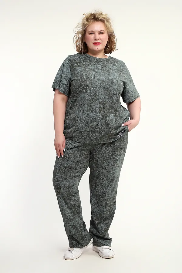 Костюм с брюками с брюками КЖ-009 НАТАЛИ, зеленый - фото 2