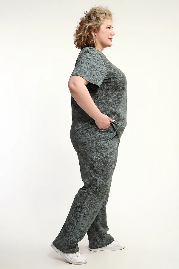 Костюм с брюками с брюками КЖ-009 НАТАЛИ, зеленый - фото 2