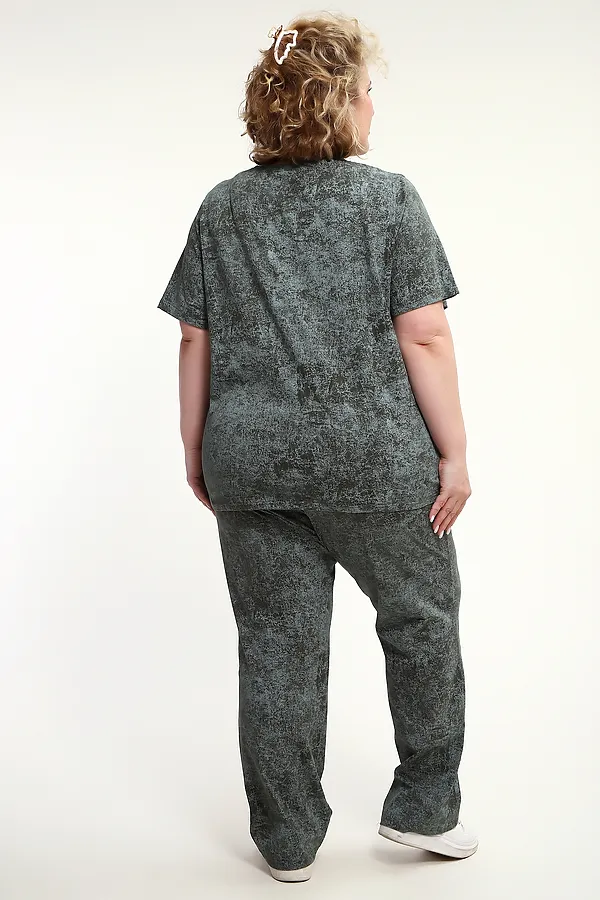 Костюм с брюками с брюками КЖ-009 НАТАЛИ, зеленый - фото 2