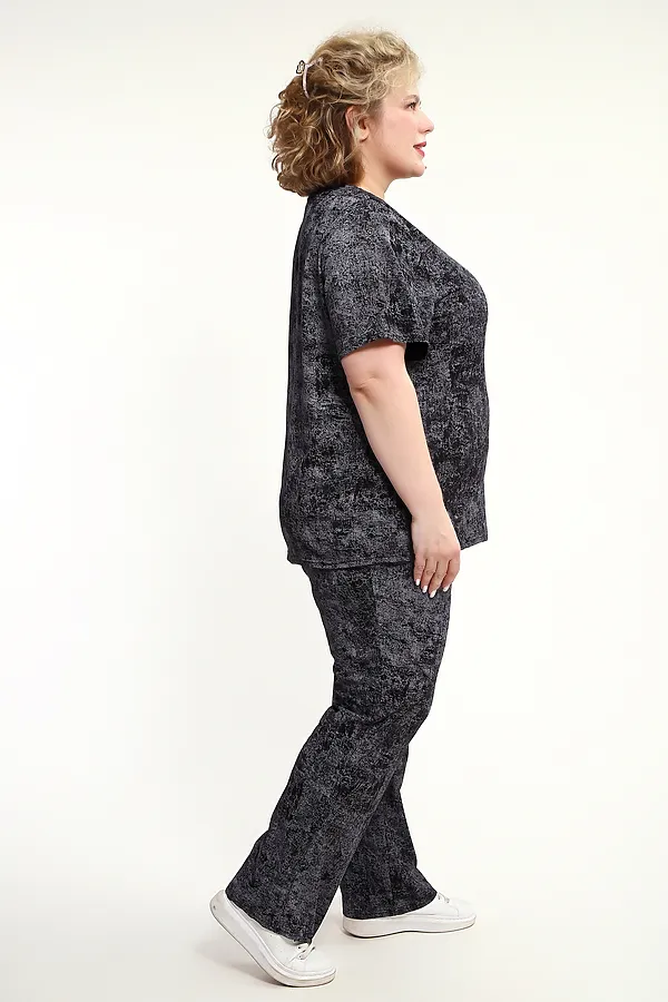 Костюм с брюками с брюками КЖ-009 НАТАЛИ, черный - фото 2