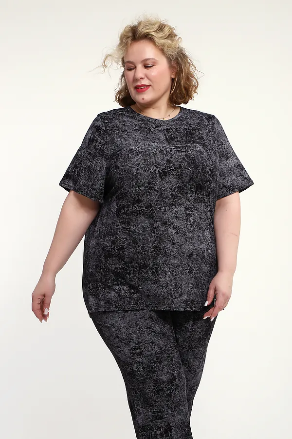 Костюм с брюками с брюками КЖ-009 НАТАЛИ, черный - фото 2