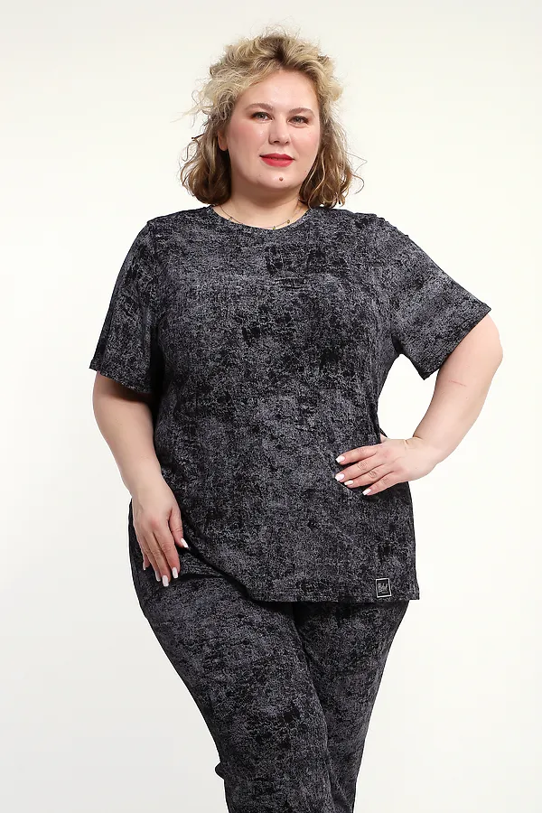 Костюм с брюками с брюками КЖ-009 НАТАЛИ, черный - фото 2