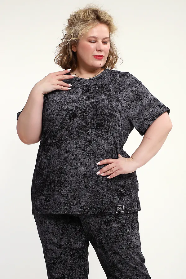 Костюм с брюками с брюками КЖ-009 НАТАЛИ, черный - фото 2