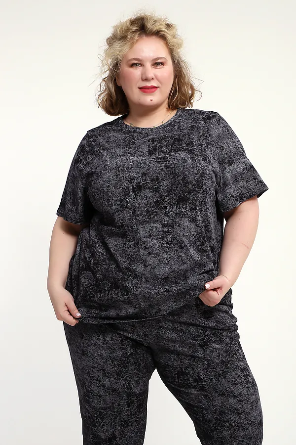 Костюм с брюками с брюками КЖ-009 НАТАЛИ, черный - фото 2