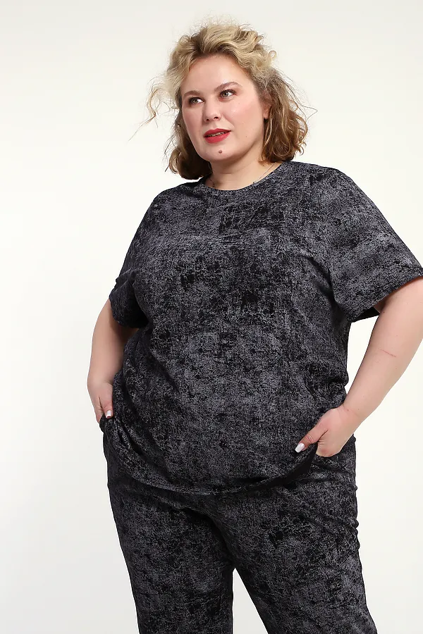 Костюм с брюками с брюками КЖ-009 НАТАЛИ, черный - фото 2