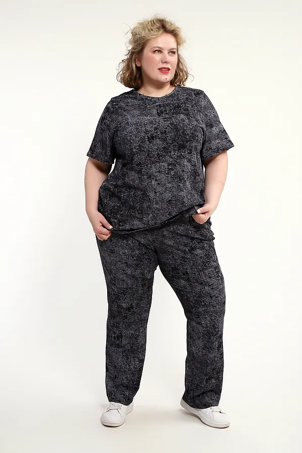 Костюм с брюками с брюками КЖ-009 НАТАЛИ, черный - фото 2