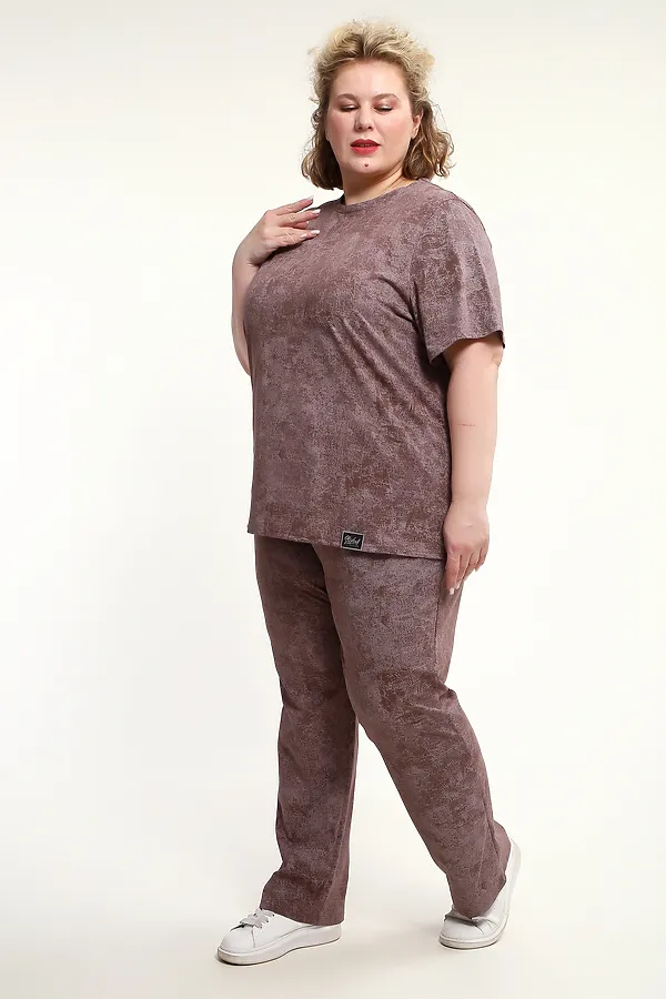 Костюм с брюками с брюками КЖ-009 НАТАЛИ, кофе - фото 2