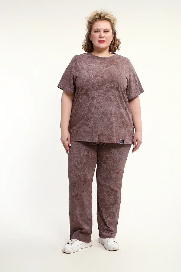 Костюм с брюками с брюками КЖ-009 НАТАЛИ, кофе - фото 2