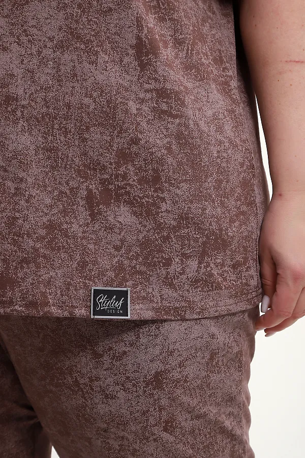 Костюм с брюками с брюками КЖ-009 НАТАЛИ, кофе - фото 2