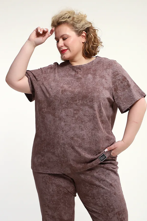 Костюм с брюками с брюками КЖ-009 НАТАЛИ, кофе - фото 2