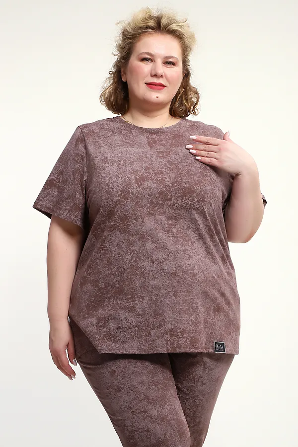 Костюм с брюками с брюками КЖ-009 НАТАЛИ, кофе - фото 2