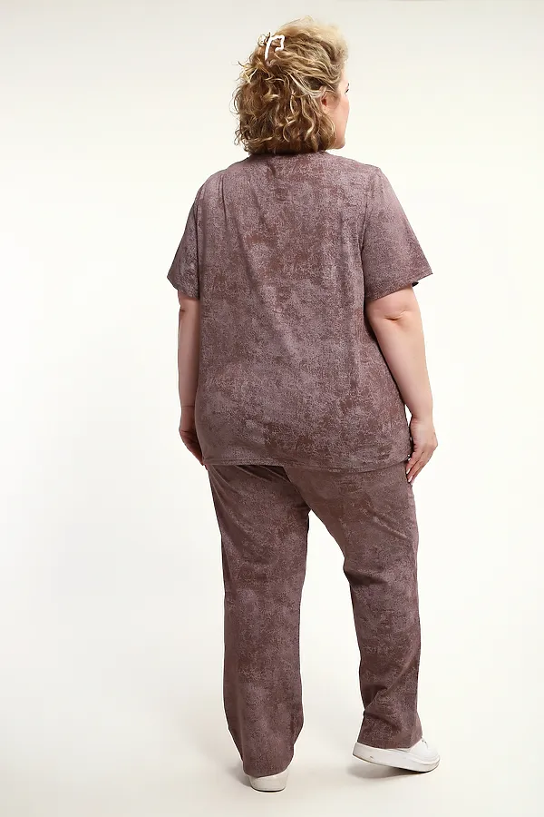 Костюм с брюками с брюками КЖ-009 НАТАЛИ, кофе - фото 2