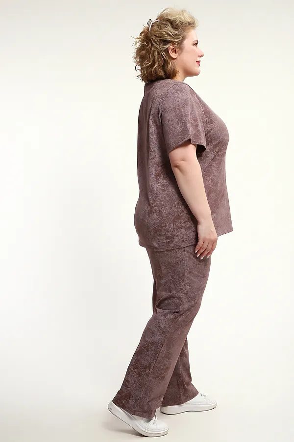 Костюм с брюками с брюками КЖ-009 НАТАЛИ, кофе - фото 2