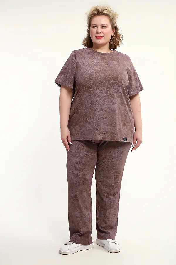 Костюм с брюками с брюками КЖ-009 НАТАЛИ, кофе - фото 2