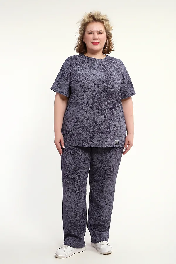 Костюм с брюками с брюками КЖ-009 НАТАЛИ, антрацит - фото 2