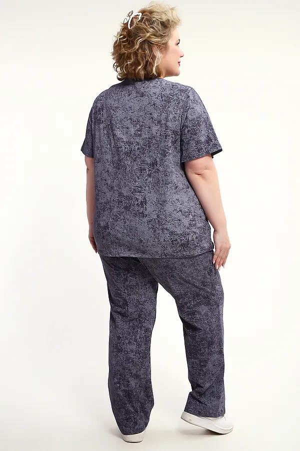 Костюм с брюками с брюками КЖ-009 НАТАЛИ, антрацит - фото 2