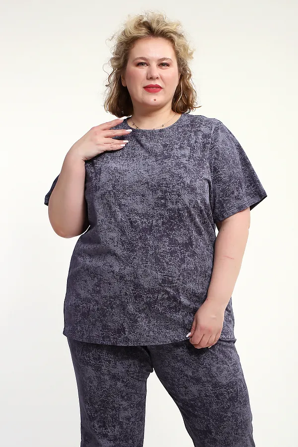 Костюм с брюками с брюками КЖ-009 НАТАЛИ, антрацит - фото 2