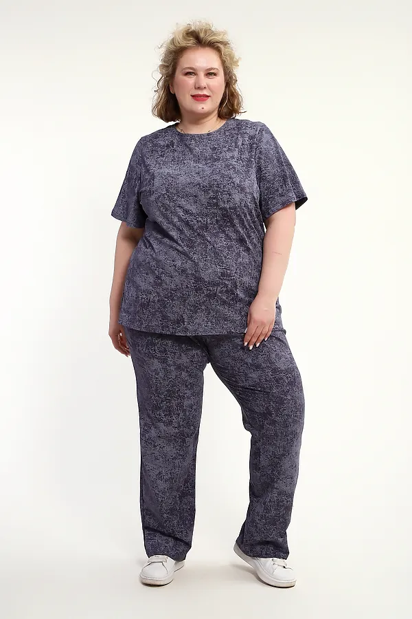 Костюм с брюками с брюками КЖ-009 НАТАЛИ, антрацит - фото 2