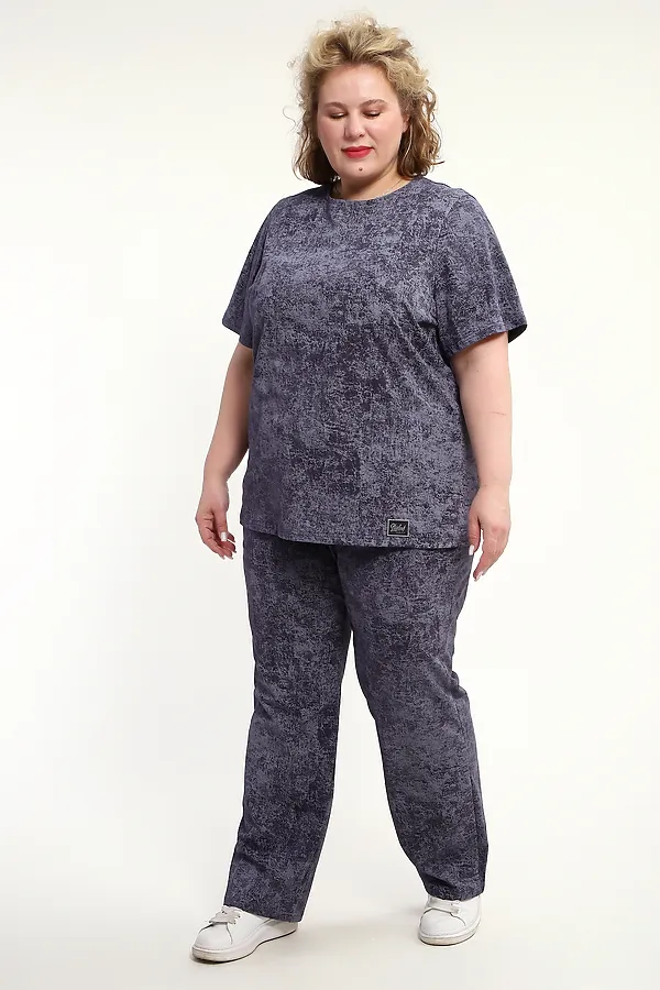 Костюм с брюками с брюками КЖ-009 НАТАЛИ, антрацит - фото 2