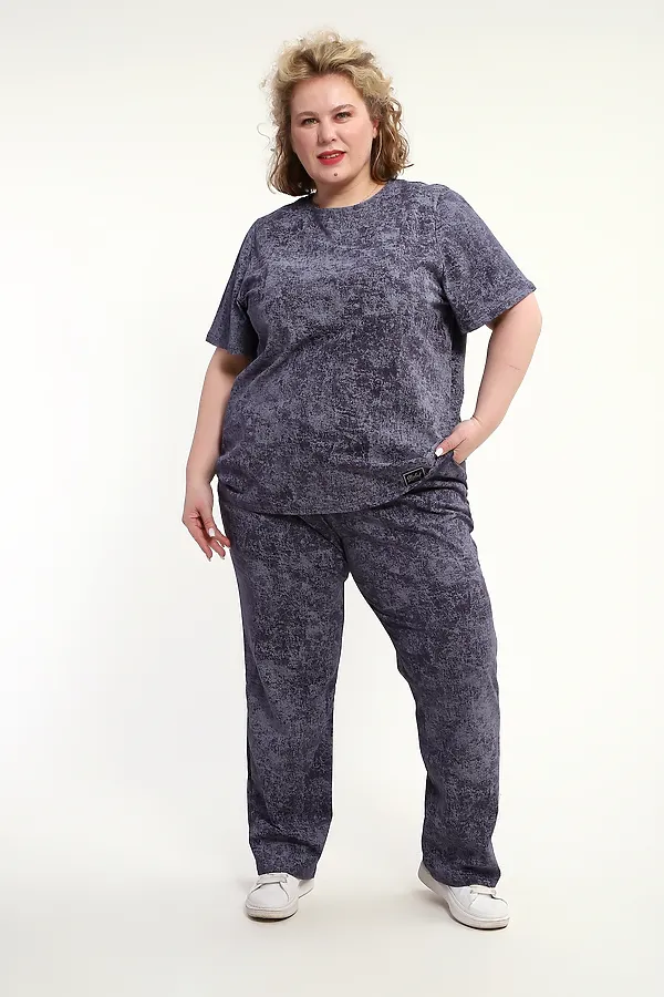 Костюм с брюками с брюками КЖ-009 НАТАЛИ, антрацит - фото 2