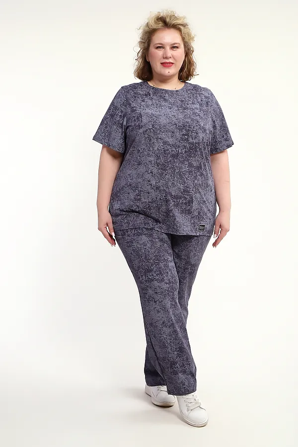 Костюм с брюками с брюками КЖ-009 НАТАЛИ, антрацит - фото 2