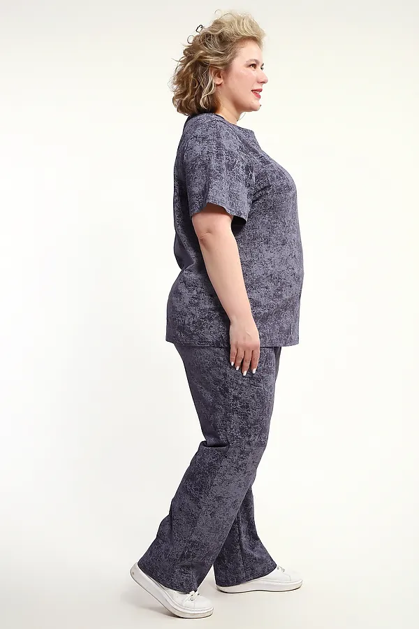 Костюм с брюками с брюками КЖ-009 НАТАЛИ, антрацит - фото 2