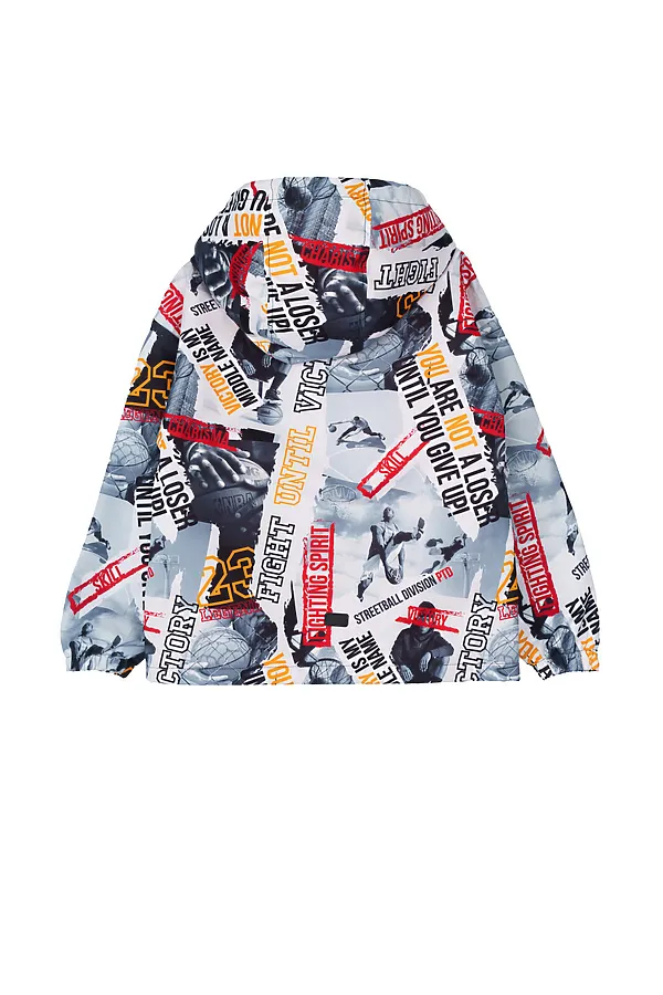 Куртка текстильная с полиуретановым покрытием для мальчиков (ветровка) PLAYTODAY, разноцветный - фото 2