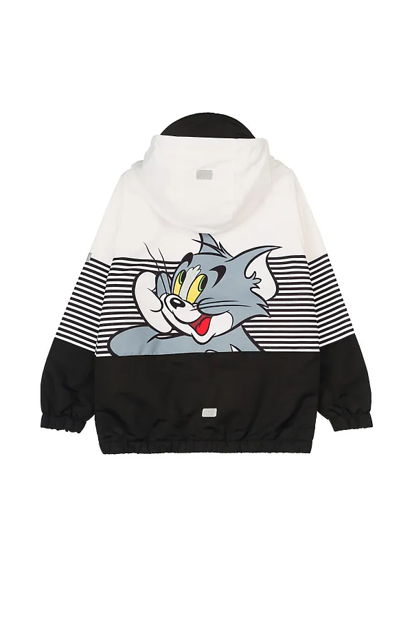 Куртка текстильная с полиуретановым покрытием для мальчиков (ветровка) PLAYTODAY, белый,черный - фото 2