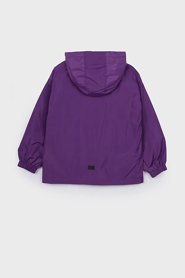 Куртка текстильная с полиуретановым покрытием для девочек (ветровка) PLAYTODAY, фиолетовый - фото 2