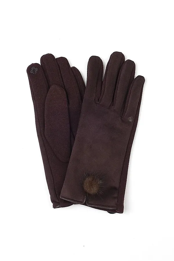 Перчатки  CLEVER, т.коричневый - фото 2