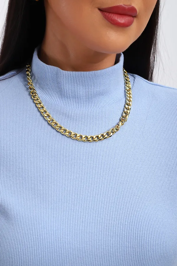 Водолазка с коротким рукавом 32105 НАТАЛИ, голубой - фото 2