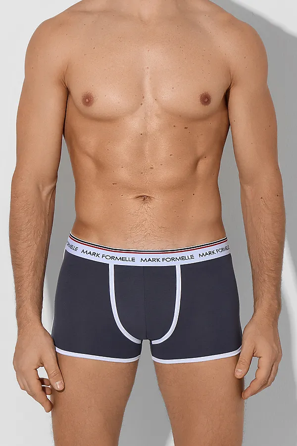 Трусы мужские (2шт) MARK FORMELLE, графит +черный - фото 2