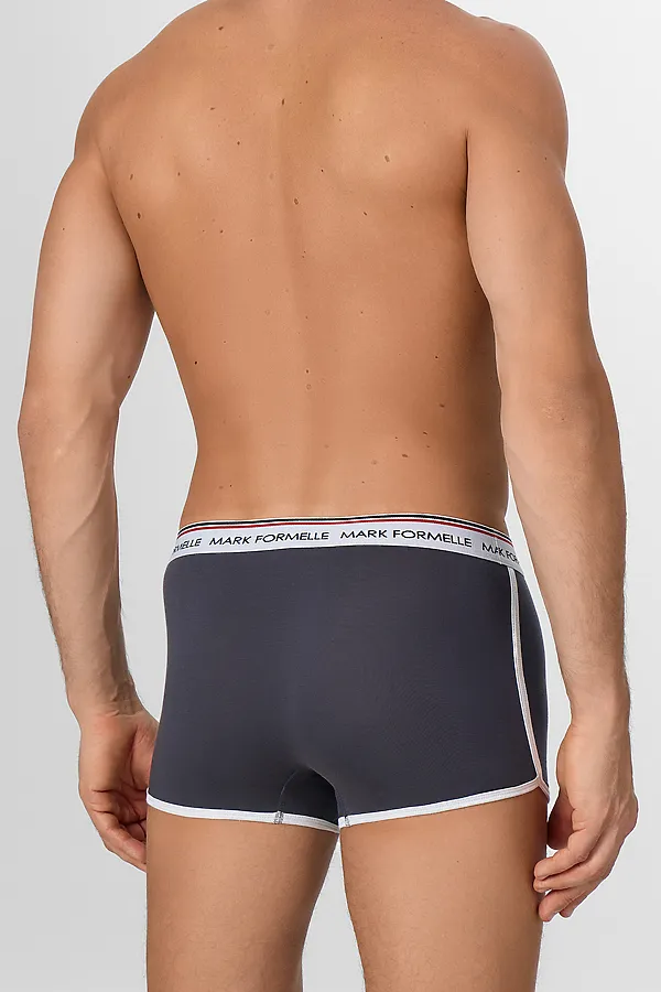Трусы мужские (2шт) MARK FORMELLE, графит +черный - фото 2
