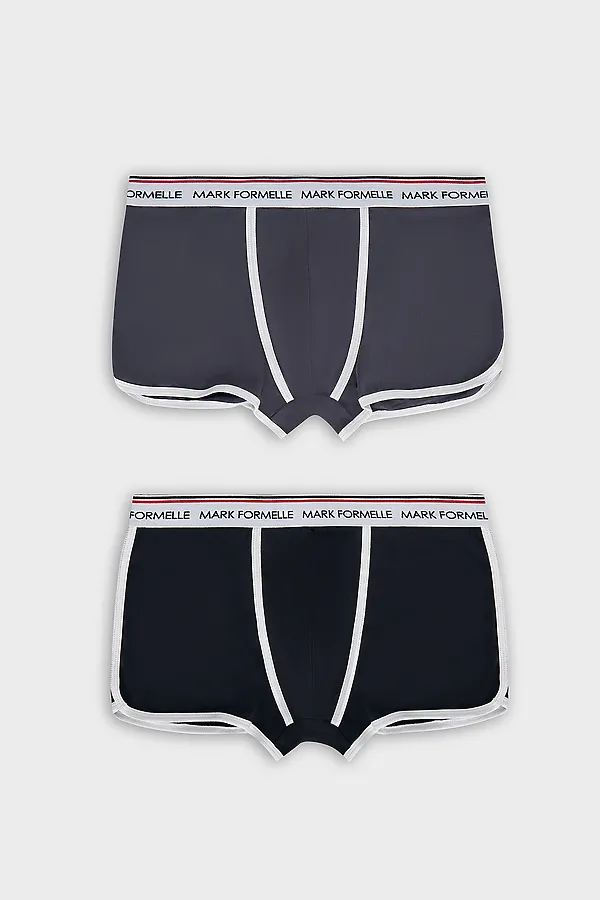 Трусы мужские (2шт) MARK FORMELLE, графит +черный - фото 2
