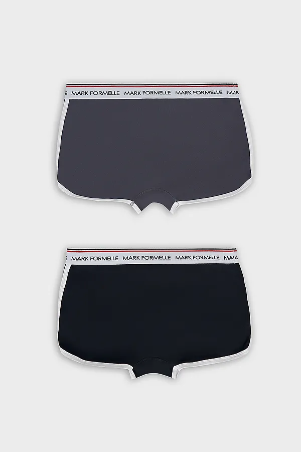 Трусы мужские (2шт) MARK FORMELLE, графит +черный - фото 2
