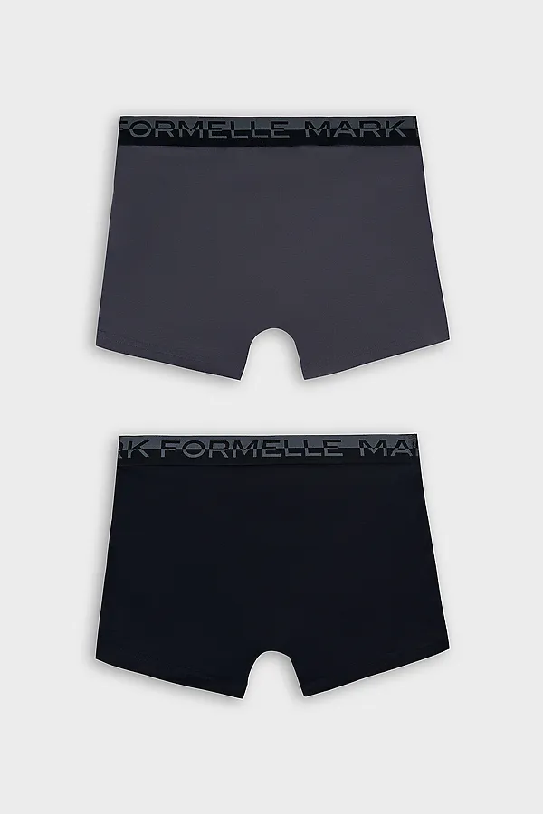 Трусы мужские (2шт) MARK FORMELLE, графит +черный +печать - фото 2