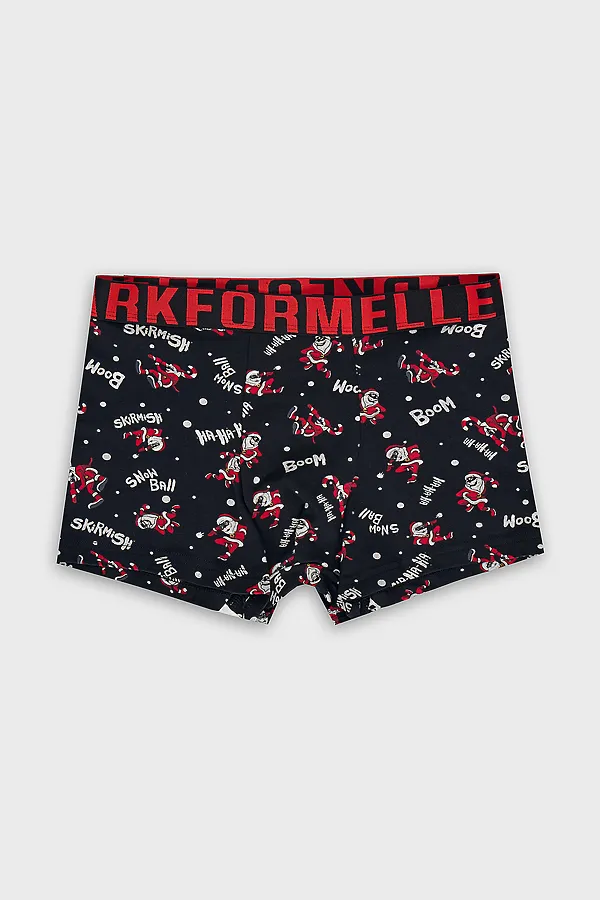Трусы мужские MARK FORMELLE, деды морозы на черном - фото 2