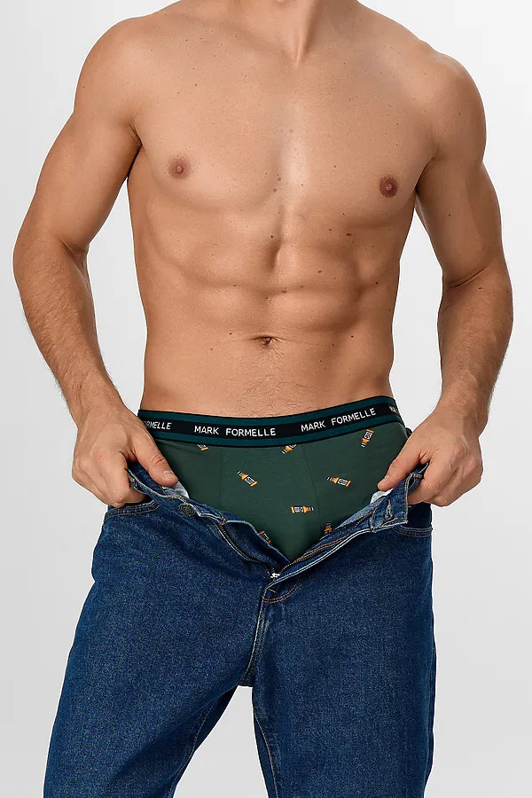 Трусы мужские MARK FORMELLE, коньяк на хвойный лес - фото 2