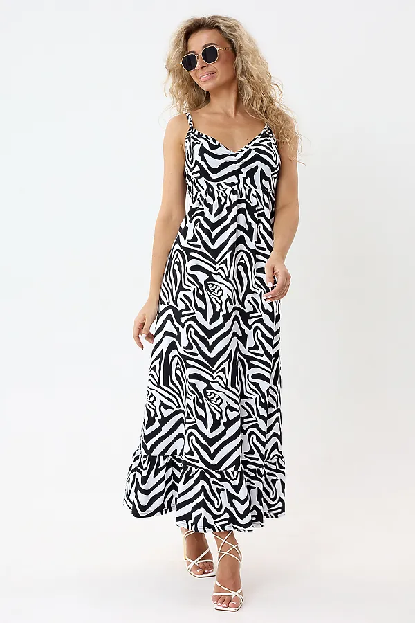 Сарафан С-Штрихи НАТАЛИ, зебра - фото 2