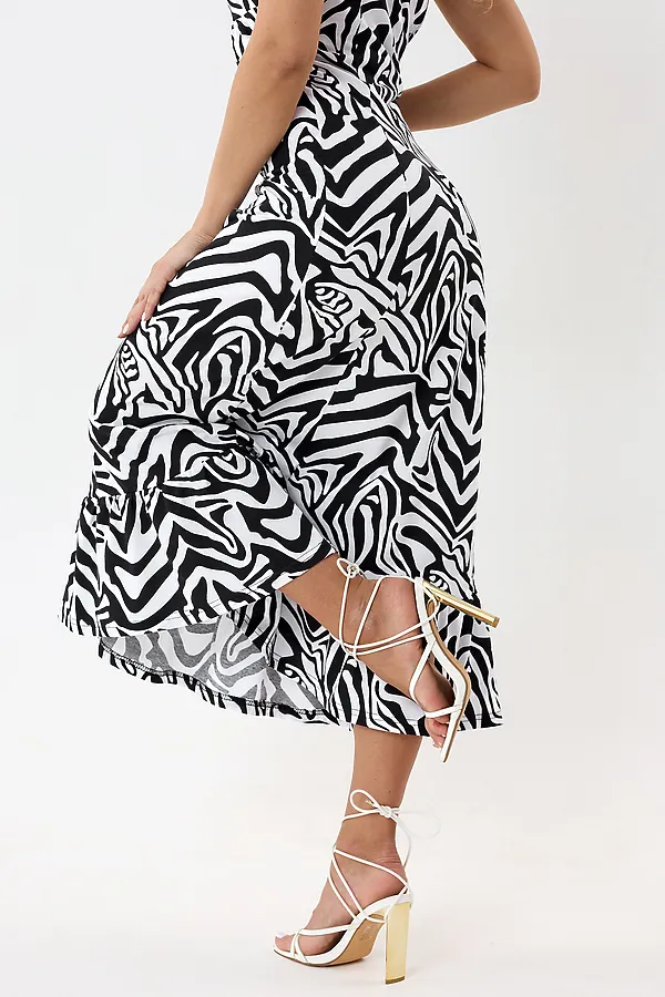 Сарафан С-Штрихи НАТАЛИ, зебра - фото 2