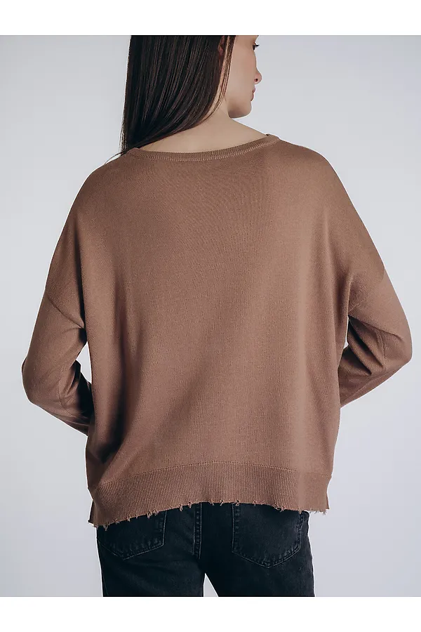 Джемпер INDEFINI, коричневый - фото 2