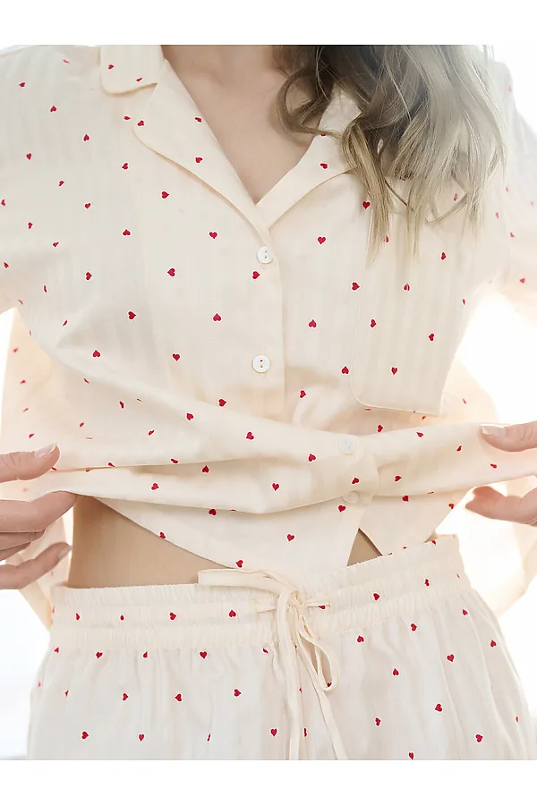 Пижама INDEFINI, молочный - фото 2