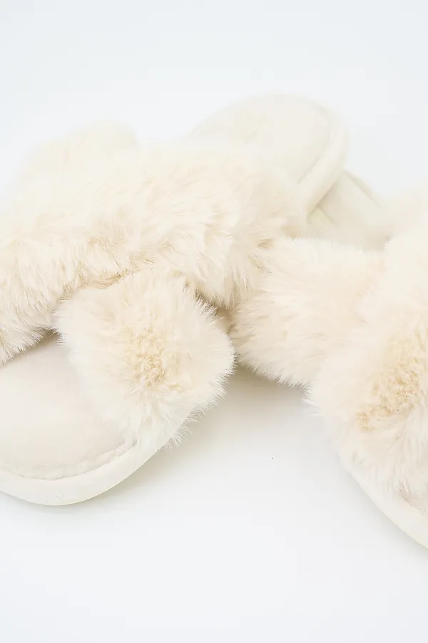 Тапочки женские. INDEFINI, молочный - фото 2